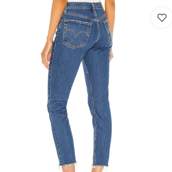Levi's 501 High Rise Waisted Skinny Jeans Blue - Picture 4 of 9